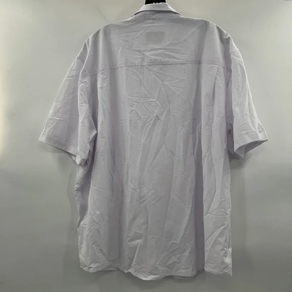 HUK Kona Fishing Hook Performance Shirt Men 2XL White SS Button Up NEW *FLAW - Picture 9 of 13